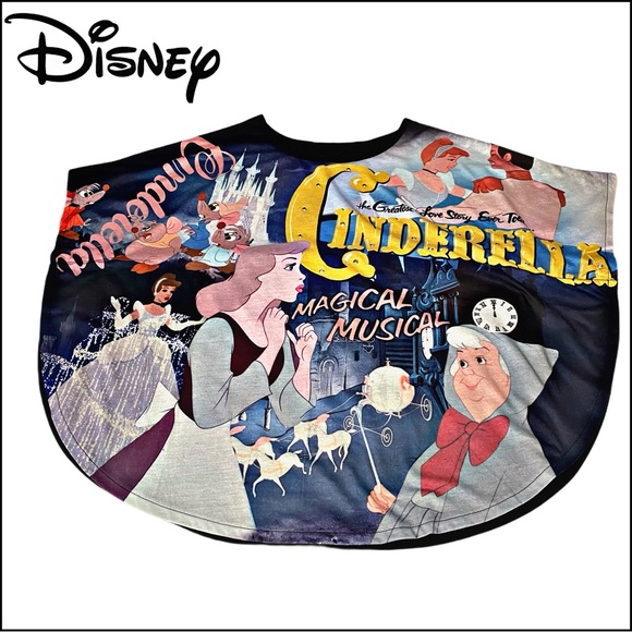 Disney Tops - NWOT DISNEY CINDERELLA DOLMAN SLEEVE TOP Sz L the Greatest Love Story Ever Told